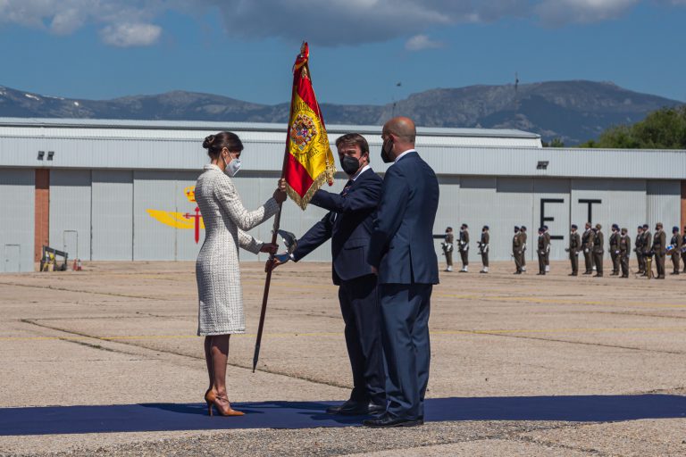 Jesús Moreno asiste al acto militar presidido por Doña Leticia