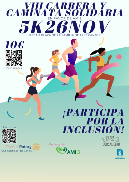 Cartel carrera solidaria AMI 3