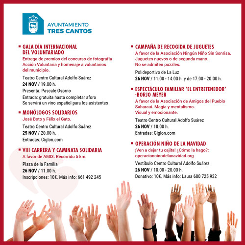 cartel programación semana del voluntariado