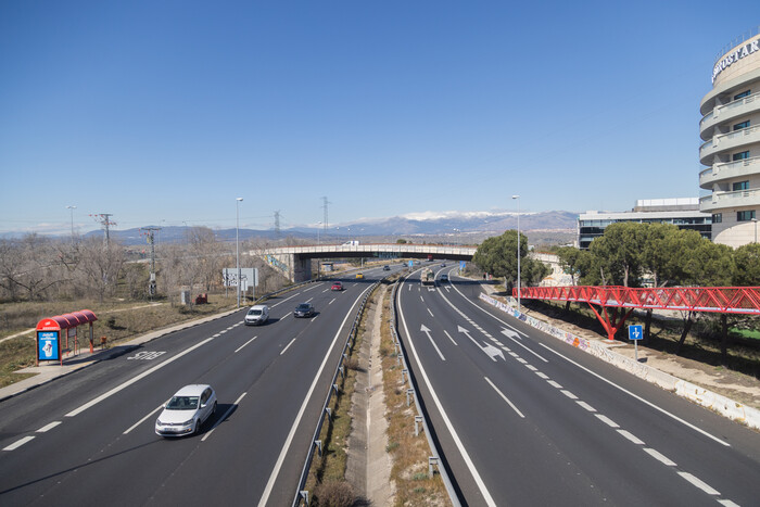 Construcción de un tercer carril en la M-607