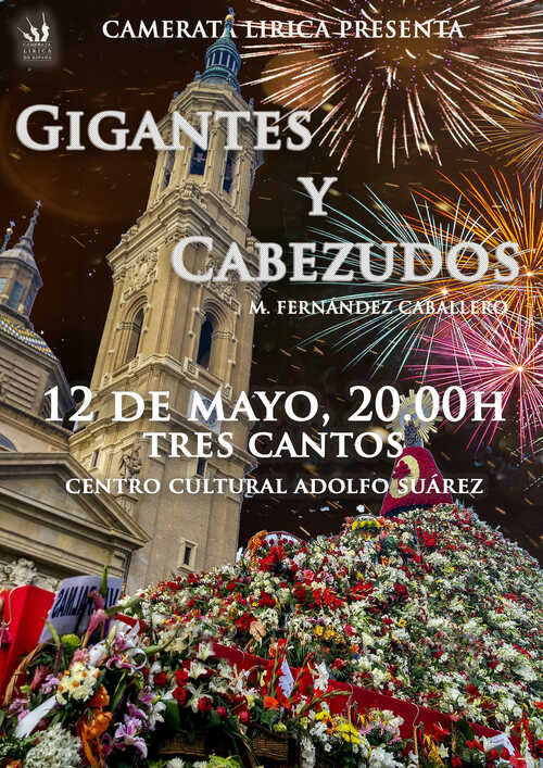 Cartel de la zarzuela "Gigantes y Cabezudos"